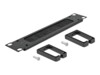 Delock Cable Management Brush Strip with 2 hooks Sort