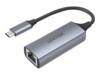 Unitek Netværksadapter USB-C 3.1 Gen 1 1Gbps Kabling