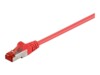 Goobay RJ45 S/FTP CAT6 2 meter skærmet RØD