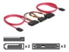DeLOCK Seriel ATA-kabel Rød 50cm