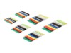 Delock Heat Shrink Tube Set (108 pieces) 4cm Sort Blå Grå Rød Hvid Gul Transparent