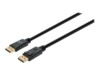 Manhattan DisplayPort 1.4 Cable, 8K@60hz, 3m, PVC Cable, Male to Male, With Latches, Fully Shielded, Black, Lifetime Warranty, Polybag DisplayPort kabel 3m Sort