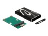DeLOCK Ekstern Lagringspakning USB 3.2 (Gen 1) mSATA 6Gb/s