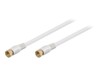 Goobay Antenne/satellit kabel 5m hvid