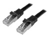 StarTech.com 5m Black Cat6 / Cat 6 Shielded (SFTP) Patch Cable 5 m CAT 6 Kabel med afskærmning med folie og kobberfletning (SFTP 5m Patchkabel Sort