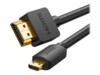 Ugreen HDMI-kabel med Ethernet 1m Sort