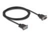 DeLOCK Serielt kabel Sort 50cm