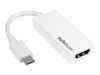 StarTech USB C to HDMI Adapter - 4K 30Hz - USB 3.1 Type-C to HDMI Adapter - USB-C to HDMI Dongle - Monitor Adapter - White (CDP2HDW)