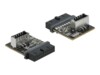 Delock USB 3.0 Adapter Pin Header female to internal Key A female USB intern adapter Sort