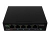 Lanberg ILFE-4P-1GE-1S-90 Switch 5-porte Fast Ethernet PoE++
