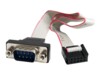 StarTech.com 16in 9 Pin Serial Male to 10 Pin Motherboard Header Panel Mount Cable - motherboard to RS232 (PNL9M16) Serielt kabel 40.7cm Grå