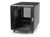 StarTech.com 15U 19' Server Rack Cabinet - 4 Post Adjustable Depth (6-32') Locking Knock Down Enclosure - Mobile w/Glass Door & Casters (RK1536BKF) Rack Sort