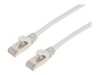 Prokord CAT 6a Kabel med afskærmning med folie og kobberfletning (SFTP 1m Netværkskabel Grå