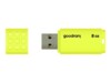 GOODRAM UME2 8GB USB 2.0 USB stick Gul