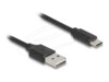 Delock USB Type-C kabel 80cm Sort