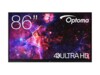 Optoma Creative Touch 3863RK LED-bagbelyst LCD fladt paneldisplay 3840 x 2160 86'