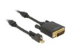 Delock Videoadapterkabel 5m Sort