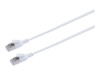 Prokord Slim CAT 6a U/FTP 30cm Netværkskabel Hvid