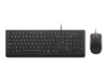 Lenovo Essential Wired Combo Sæt med mus og tastatur Kablet USA med Euro-symbol