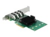 DeLock PCI Express x4 Card to 4 x external USB 3.0 Quad Channel USB-adapter PCI Express 2.0 x4 5Gbps