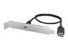 ICY BOX USB 3.2 Gen 2x2 USB-panel Sølv