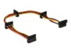 Delock Strøm-splitter 40cm Sort Orange Rød Gul