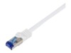 LogiLink Professional Ultraflex CAT 7 (kabel)/CAT 6a (stikforbindelser) S/FTP 10m Patchkabel Hvid RAL 9003