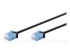 goobay CAT 6a U/UTP, Unshielded 3m Patchkabel Sort
