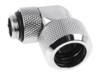 Alphacool Eiszapfen 16 mm HardTube compression fitting 90° rotatable G1/4 Flydende kølesystems kompresseion vinklet fitting 1-pack Sølv
