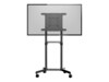 StarTech.com Mobile TV Cart, Portable Rolling TV Stand for 37-70' VESA Display (154lb/70kg), Shelf & Storage Compartment, Rotate/Tilt Display, Universal TV Mount on Casters/Wheels - Mobile TV Stand w/ Casters Vogn med hjul Fladt panel 37'-70'