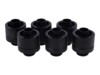 Alphacool Eiszapfen 16/10mm compression fitting G1/4 Kølevæske system tilpasning 6-pack Sort