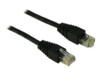 Inter-Tech CAT 5 Ikke afskærmet parsnoet (UTP) 10m Patchkabel Sort