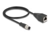 DeLOCK CAT 5e S/FTP 50cm Netværkskabel Sort