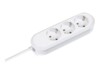 Bachmann SMART Stikdåse 3-stik 16A Hvid 1.4m