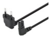 Manhattan Europlug (strøm CEE 7/16) Power IEC 60320 C7 Sort Strømkabel