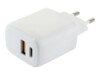 Schwaiger Adapter 20Watt 1xUSB-A 2.0 1xUSB-C