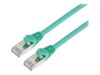 Prokord CAT 6a Kabel med afskærmning med folie og kobberfletning (SFTP 1m Netværkskabel Grøn