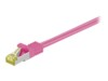 goobay CAT 7 SFTP, PiMF 5m Patchkabel Magenta