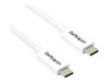 StarTech.com 6.6ft (2m) Thunderbolt 3 Cable, 20Gbps, 100W PD, 4K Video, Thunderbolt-Certified, Compatible w/ TB4/USB 3.2/DisplayPort Thunderbolt kabel 2m Hvid