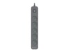 Tracer PowerLine + Stikdåse 5-stik 16A Sort 3m