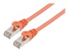 Prokord CAT 6a Kabel med afskærmning med folie og kobberfletning (SFTP 20m Netværkskabel Orange