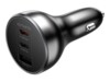 4smarts VoltRoad Bilstrømsadapter 160Watt 1xUSB-A 2.0 2xUSB-C
