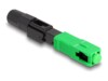 Delock Optical fiber quick connector SC Simplex plug APC field-assembly