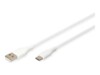 DIGITUS USB Type-C kabel 1m Hvid