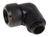 Alphacool Eiszapfen 13 mm HardTube compression fitting 90° rotatable G1/4 Flydende kølesystems kompresseion vinklet fitting 1-pack Sort