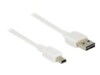 Delock Easy USB-kabel 1m Hvid