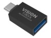 Vision Professional USB-C adapter Sort