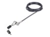 StarTech.com Universal Laptop Lock 6.6ft (2m), Security Cable For Notebook Compatible With Noble Wedge/Nano/K-Slot; Keyless Combination Locking Cable - Anti-Theft Cut-Resistant Steel Cable (UNIVC4D-LAPTOP-LOCK) Sikkerhedskabelslås
