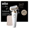Braun Epilator 9-011 3D Silk-epil 9 Flex Operating time (max) 50 min Number of power levels 2 Wet & Dry White/Gold