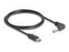 DeLOCK 24 pin USB-C (male) - Strøm DC jackstik 3,5 mm (ID: 1,35 mm) (male) Sort 1.5m Strømkabel